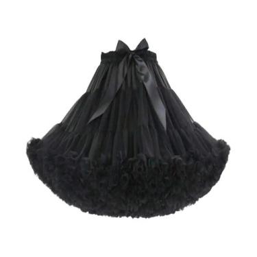 Imagem de Saia De Tule Super Volumosa De 55cm Na Altura Do Joelho Para Mulheres,