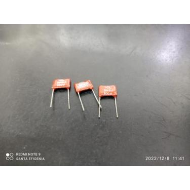 Imagem de 1x Capacitor Mica Prata 2,2nf/100v =  2k2/100v 5% Cm2 Icl