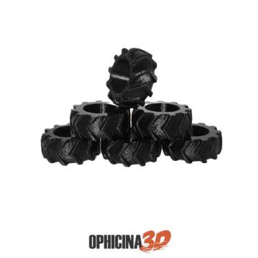 Imagem de Kit Mini Pneus Para Pistas Hot Wheels (6 Unidades) - Ophicina 3D