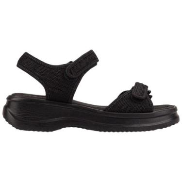 Imagem de Sandalia Feminina Ortopedica Azaleia Anabela Esporão Fascite, 37, Pret