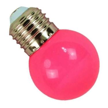 Imagem de Lâmpada Led Bolinha G45 1w 127v E27 Rosa Lustre - KIAN, 110V