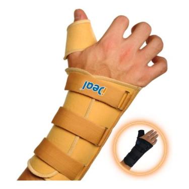 Imagem de Munhequeira Imobilizador Pulso Polegar Esquerdo Bege Gg - Ideal Produt