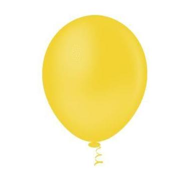 Imagem de BALÃO LISO REDONDO - PIC PIC Nº 05 - AMARELO - Pacote com 50 unidades