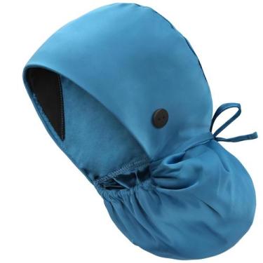 Imagem de Boné IRIS CRAFT forrado de cetim com bolso em rabo de cavalo CB Blue