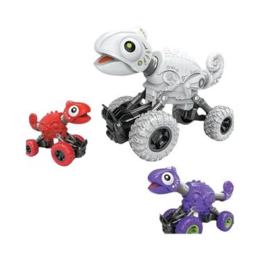 Imagem de Brinquedo De Carro Dinossauro Off-Road Para Meninos, Lagarto Camaleão,
