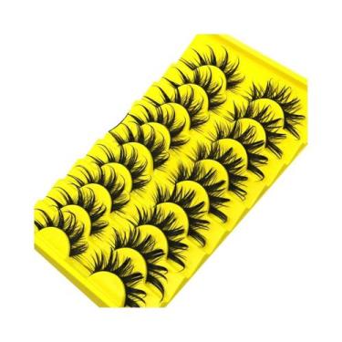 Imagem de Cílios Postiços Naturais 3D Wispy De Mink Sintético, Extensão De 5, 7,