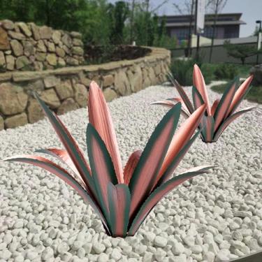 Imagem de HYDMLSL Escultura rústica de tequila grande, plantas de agave de metal rústico para pátio ao ar livre, quintal, planta mexicana