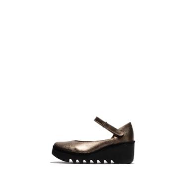 Imagem de FLY London Sapato feminino Bawo543fly, Dourado, 7.5-8