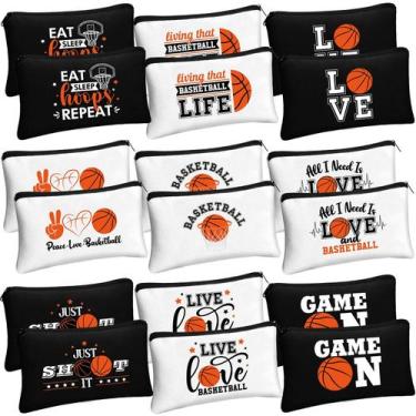 Imagem de Bolsa de maquiagem Moukeren Basketball Theme 18 unidades para meninas 