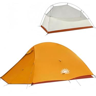 Imagem de Barraca de Camping para Montanhismo Impermeável 2 Pessoas, Fácil Configuração, Leve para Atividades ao Ar Livre, Caminhadas, Montanhismo, Viagens.