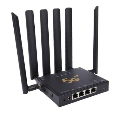 Imagem de Yunseity Wi -Fi 6 5G Roteador, 6 Antenas Banda Dupla Gigabit Wireless Router Com Slot para Cartão SIM, Largura de Banda de 600 Mbps, para Viagens de Escritório Em Casa