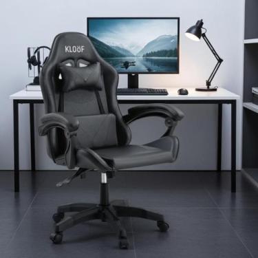 Imagem de Cadeira Giratória Gamer KL1 - Preto - KLOOF