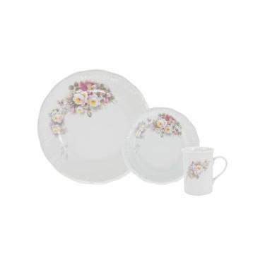 Imagem de Serviço de 18 Peças com Caneca em Porcelana, Decoração Eterna, Porcelana Schmidt