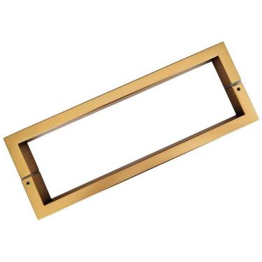 Imagem de Puxador Duplo Para Porta Df905 30Cm Dourado Fosco Italy Line