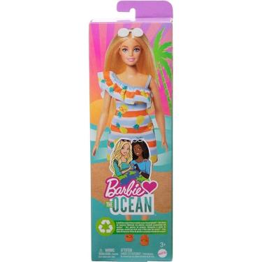 Imagem de Barbie The Ocean Feita com Plástico Reciclável Retirado do Oceano Mattel Ref GRB35