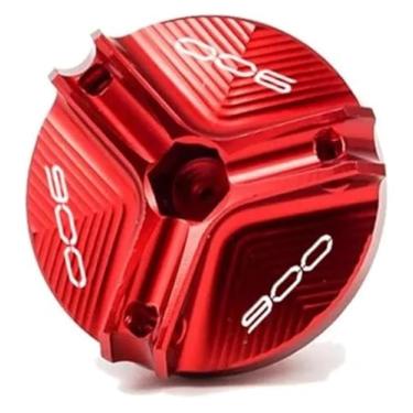 Imagem de Compatível com Z900 Z 900 2017-2024 acessórios de motocicleta cilindro mestre reservatório de óleo protetor de tampa de enchimento de óleo (1 tampa de óleo - vermelha)