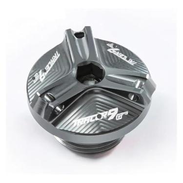 Imagem de Acessórios Tampas de tanque de fluido de freio dianteiro e traseiro, tampa de reservatório, tampa de enchimento compatível com Y&AMAHA Tracer9 Gt Tracer 9 Gt TRCAER9GT (M2.5 titânio)