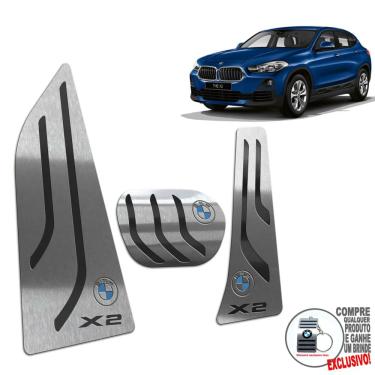 Imagem de Pedaleira Automático + Descanso Bmw X2 2018 A 2022 Preto