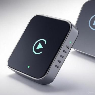 Imagem de Mini Adaptador Wireless 2 em 1 para CarPlay e Android Auto, Conversor de Conexão com Fio para Sem Fio, Compatível com Sistemas Originais - para carros 2016/2026