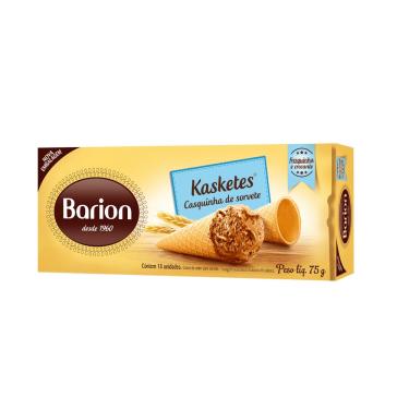 Imagem de Casquinha de Sorvete Kasketes 75g Com 18 Unidades - Barion