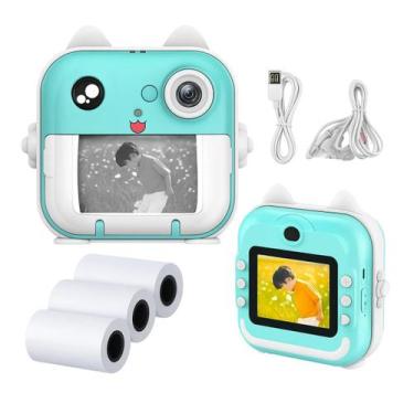 Imagem de Câmera Infantil Digital Instantânea Hd Jogos Fotos Filmadora Divertida