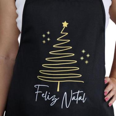 Imagem de Avental de Natal Presente Feliz Natal - D Lima produtos, Avental Palav