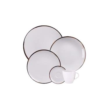 Imagem de Aparelho de Jantar 20 peças Tramontina Canyon Porcelana Marmorizada