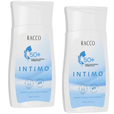 Imagem de Kit 2 Sabonete Líquido Íntimo Feminino 50+ Menopausa Racco 180ml