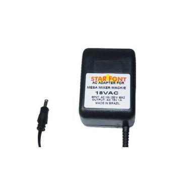 Imagem de Fonte 18VAC 1A Compatível com Mesa de Som Mixer Mackie Mix12fx - Starf