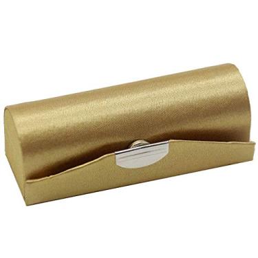 Imagem de Only My Live Home 2 peças de tubos de batom de brocado de seda simples com espelho para mulheres, caixas de embalagem estilo chinês, Dourado, 3.15x1.18 inch about