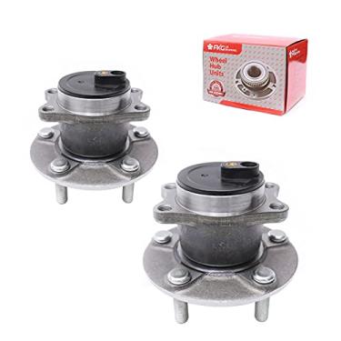 Imagem de FKG Conjunto de cubo de rolamento de roda traseira 512332 adequado para Jeep Compass 2007-2016, Jeep Patriot 2007-2016, Dodge Avenger 2008-2014, Chrysler 2008-2014, conjunto de 2