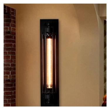 Imagem de Luminária de parede de metal industrial retrô com ferragens antigas, luminária pendente de teto de LED,