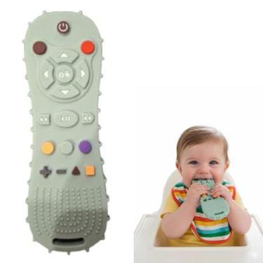 Imagem de Mordedor Aliviar Dentição Controle Remoto Sensorial Bebê infantil maci