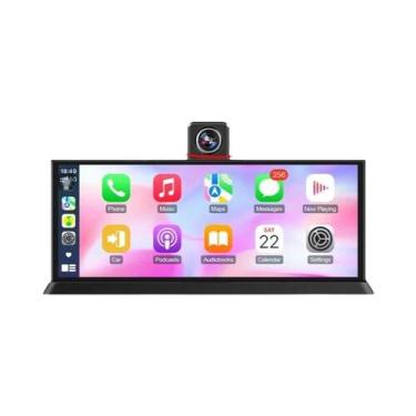 Imagem de Câmera DVR Para Carro 11.3 Polegadas 4K 360 graus Câmera Traseira Rota