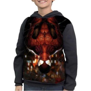 Imagem de Casaco Moletom Infantil Homem-aranha Spider-man - smoke, Preto, 8