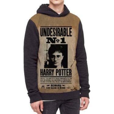 Imagem de Moletom Com Capuz Harry Potter Ref:394 - smoke, Preto, P