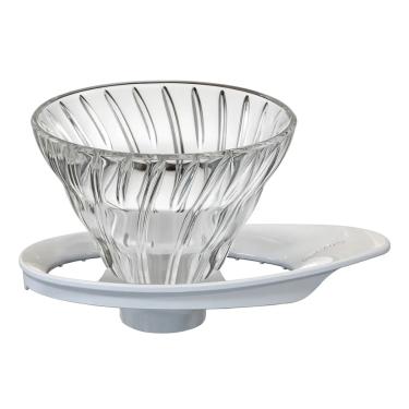 Imagem de Suporte Coador Hario Vidro Branco V60-02 - 1-4 Xíc