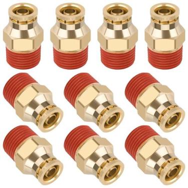 Imagem de Pressione para conectar os acessórios Boeray Brass Union Straight 3/8