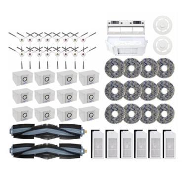 Imagem de Compatible With Ecovacs Deebot X1 OMNI / T10 OMNI Accessories Robot Vacuum Cleaner Parts Dust Bag Hepa Filter Main Side Brush Mop Dustbin(52PCS)