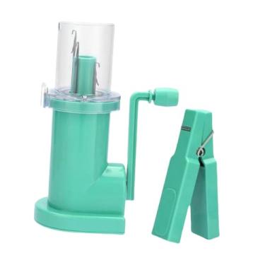 Imagem de oshhni Tricotador de carretel manual, tricotador de cordão portátil, máquina de tricô manual doméstica, ferramenta de tricô para cachecóis, artesanato, Verde