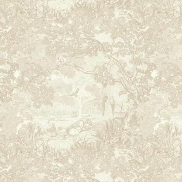 Imagem de Ismoon Papel de parede bege 43 cm × 192 cm papel de parede neutro vintage removível papel de parede autoadesivo animais selva papel de contato para armários banheiro paredes cobrindo rolo de vinil