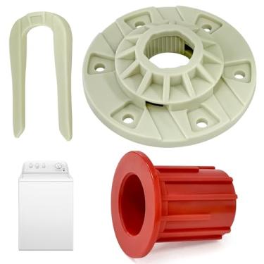 Imagem de BigHead W10396887 W10528947 Kit de cubo acionado por cesta de lavadora e bucha de cesta de máquina de lavar 52719 compatível com Whirlpool, Maytag, Kenmore, lavagem VMW substitui AP5665171 PS6012095