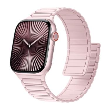 Imagem de Pulseira magnética para Apple Watch série 11/10/9/8/7/6/5/4/3/SE/3nd/Ultra3 de 49 mm, 46 mm, 44 mm, 45 mm, 42 mm, 41 mm, 40 mm, 38 mm, 40 mm, 38 mm, 4 mm, 4 mm, 4 mm, 4 mm, 4, SE/3nd/Ultra3