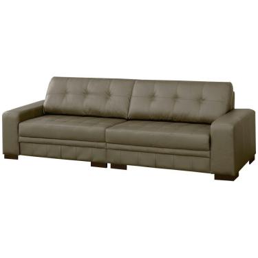 Imagem de Sofá 4 Lugares 260cm Milano Couro Fendi Gran Belo