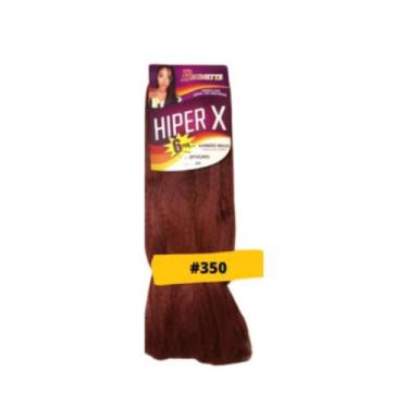 Imagem de Kanekalon Jumbo Jumbão Ideal Pra Tranças Box Braids 400G + 10 Aneis - 