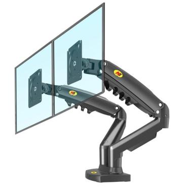 Imagem de Suporte 2 Monitores 17 A 34 Articulado Pistão A Gás F160 Nb