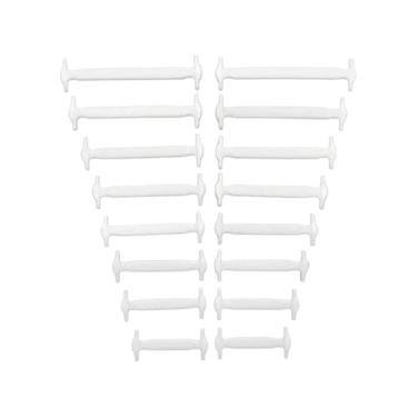 Imagem de 16 cadarços elásticos sem amarração – cadarços de silicone de ajuste rápido para sapatos, substituição confortável e durável para economia de tempo