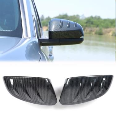 Imagem de Heutamo Acabamento da tampa do espelho retrovisor de porta compatível com Toyota Tacoma 2024 2025 (com luz de seta) Acessórios externos da tampa do espelho retrovisor da porta lateral esquerda direita