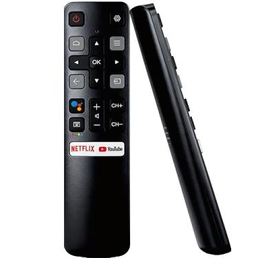 Imagem de Controle remoto de TV Android para TCL Controle remoto universal para Smart TV Android TV RC802V FNR1 40S334 50S434 55S434 75S434 40S330 70S430 32S334 55S435 50S435 43S434 32S6 500A 65P8S 65P8 32A325