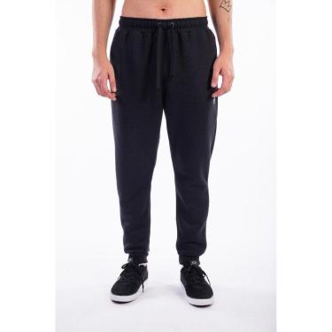 Imagem de Calça LRG De Moletom Size 47 Masculina Plus Size - Preto/Branco-Masculino